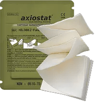 Axiostat Z - Fold Hemostatic Gauze – 100% Chitosan - Based Bleeding Control Solution - Axiobio