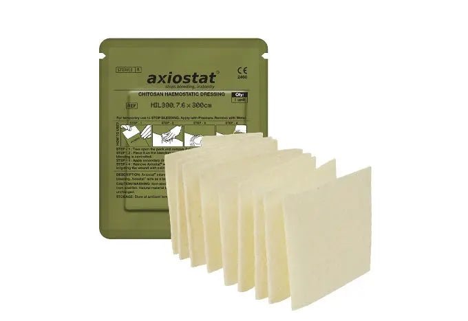Axiostat Z - Fold Hemostatic Gauze – 100% Chitosan - Based Bleeding Control Solution - Axiobio