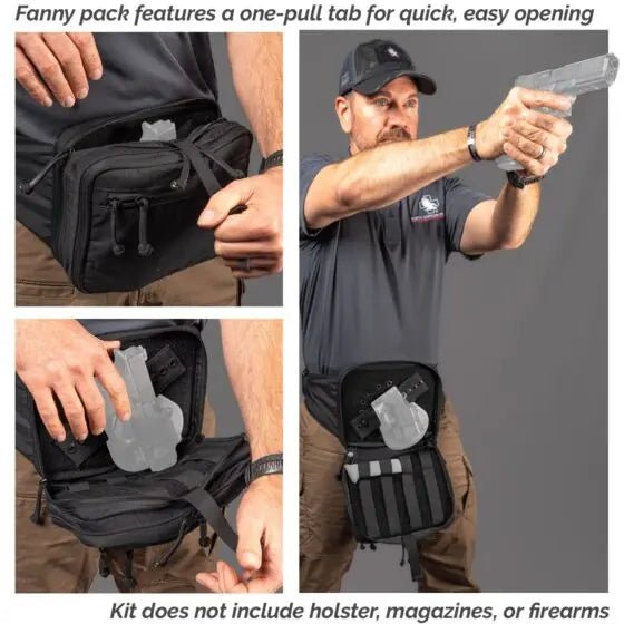 Every Day Carry (EDC) Concealment Fanny Pack & Medical Kit - North American Rescue
