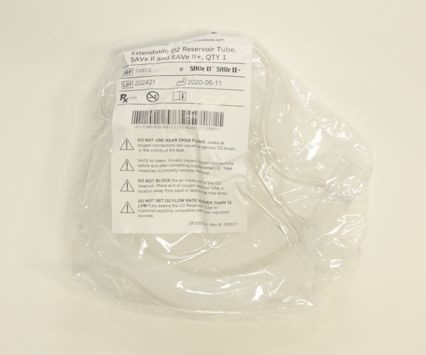 Oxygen Reservoir Tube (Box of 10) - Safeguard Medical Online