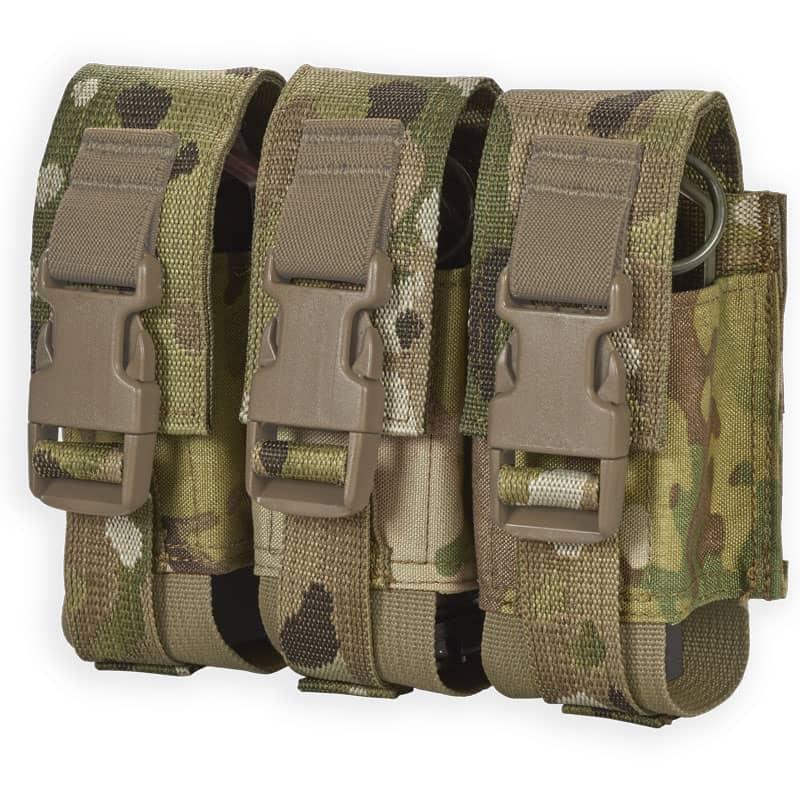 Chase Tactical Adjustable Triple Flashbang Pouch for Stun or 40 mm Ordnance - Vendor