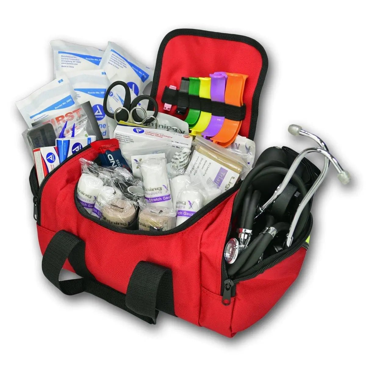 Compact First Responder Stocked Trauma Bag w/Fill Kit B - Lightning X