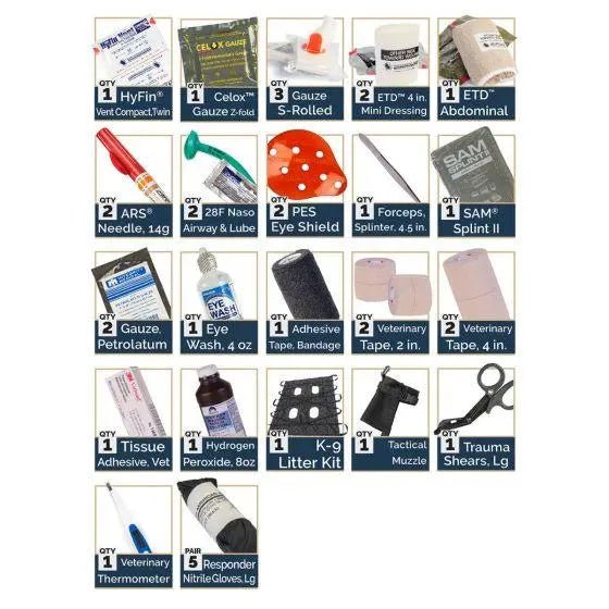 K - 9 Tactical Field Kit – Canine Emergency Medical - North American Rescue