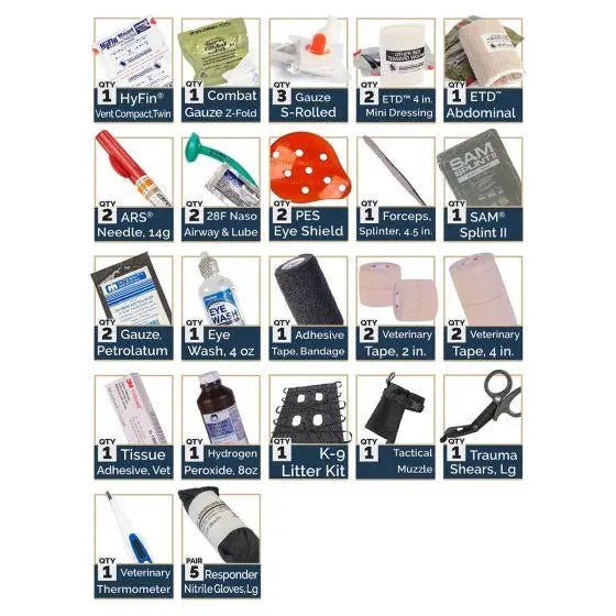 K - 9 Tactical Field Kit – Canine Emergency Medical - North American Rescue