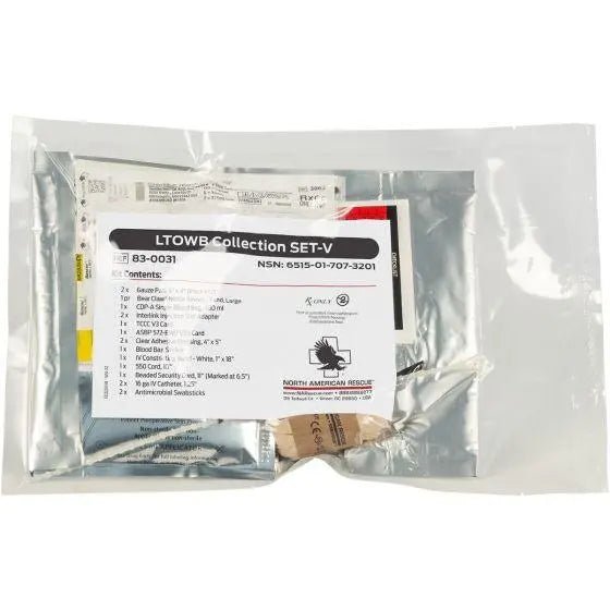Low Titer O Whole Blood Collection Set - LTOWB - V - North American Rescue
