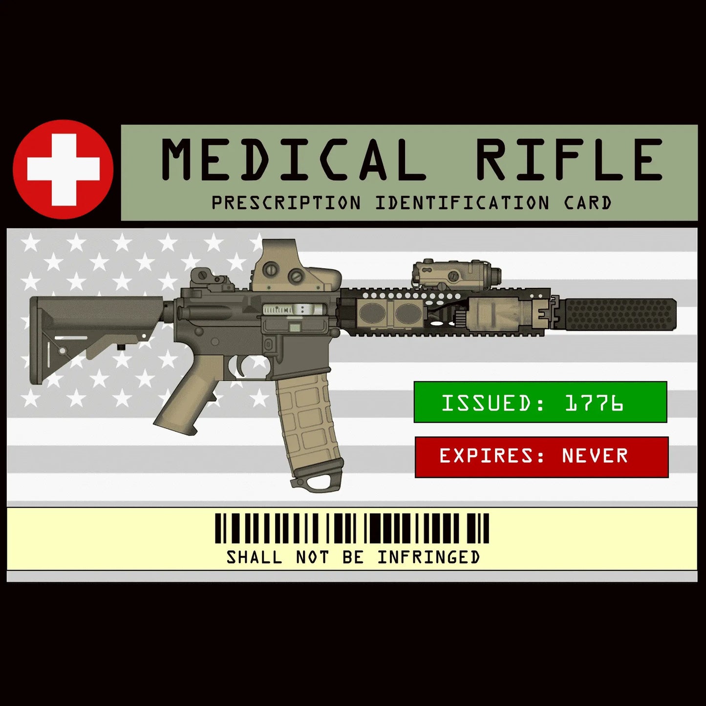 Medical Rifle Prescription ID patch - T - MED Services