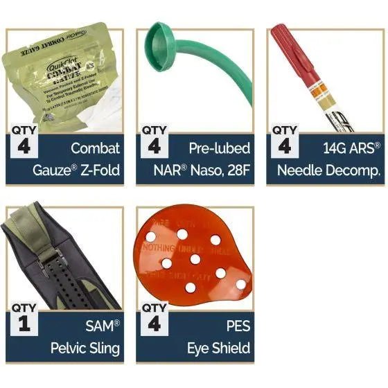 NAR - 5 Search And Rescue Bag Supplemental TCCC UPGRADE KIT - North American Rescue