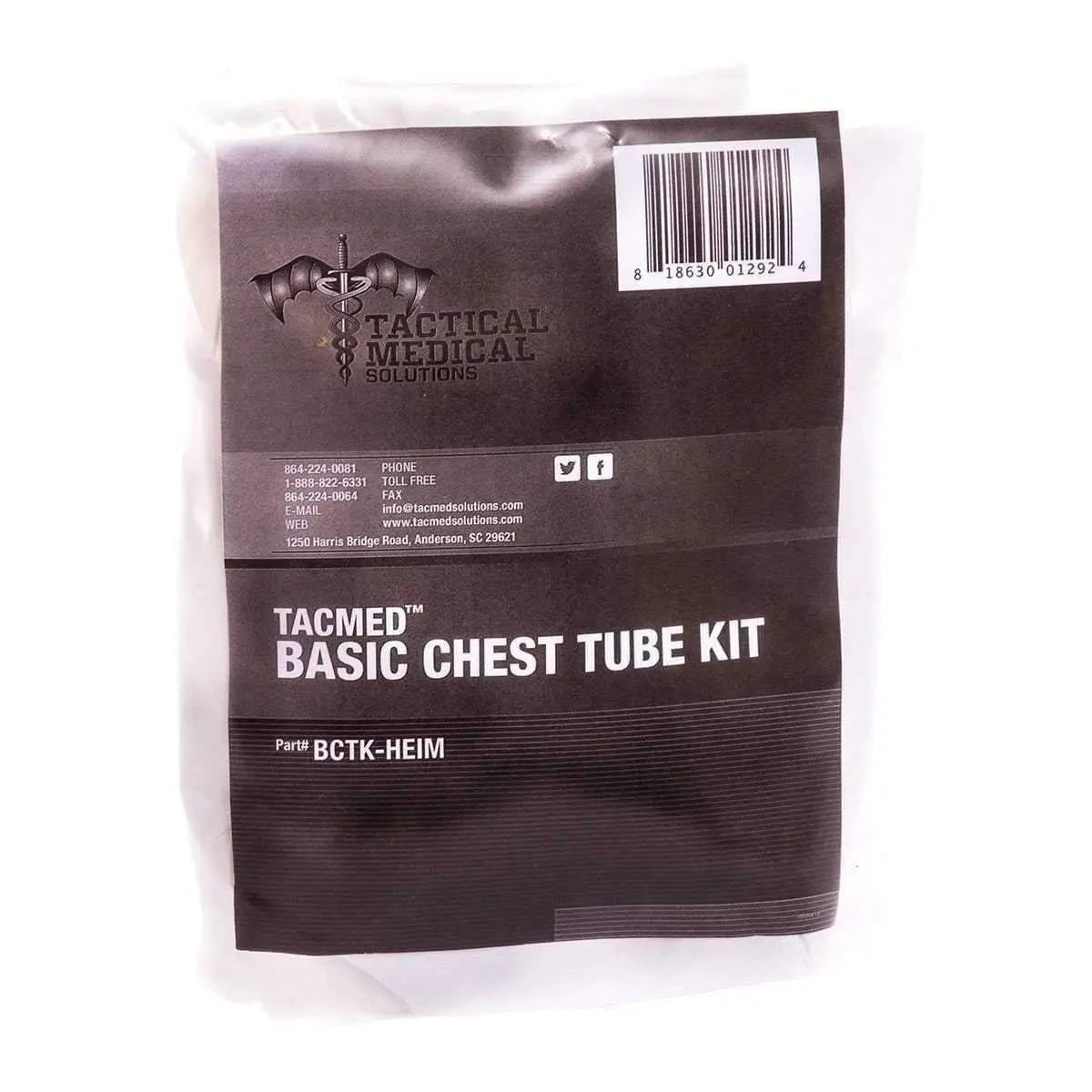 TacMed™ Basic Chest Tube Kit - Tactical Medical Solutions