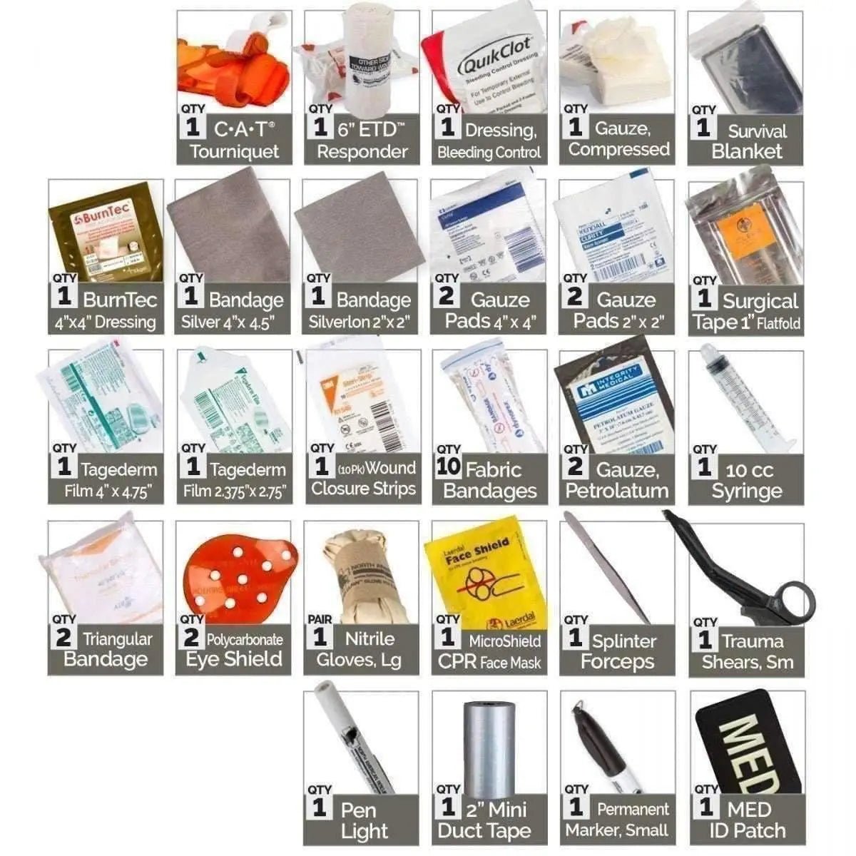 Ultra - Compact Trauma IFAK – Bleeding Control Kit - MED - TAC International