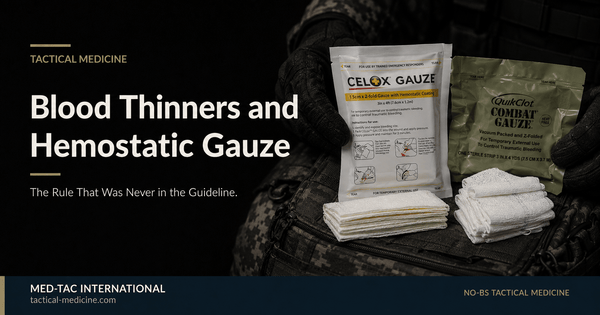 Blood Thinners and Hemostatic Gauze: The Rule That Was Never in the Guideline