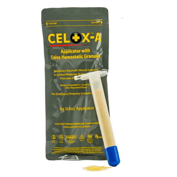 Celox-A High Speed Applicator: Hemostatic for Narrow Wound Tracks (TCCC/TECC Massive Hemorrhage) - MED-TAC International Corp.