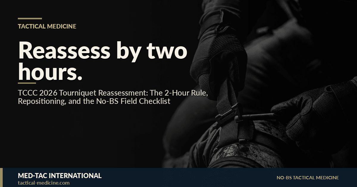 TCCC 2026 Tourniquet Reassessment: The 2‑Hour Rule, Repositioning, and ...