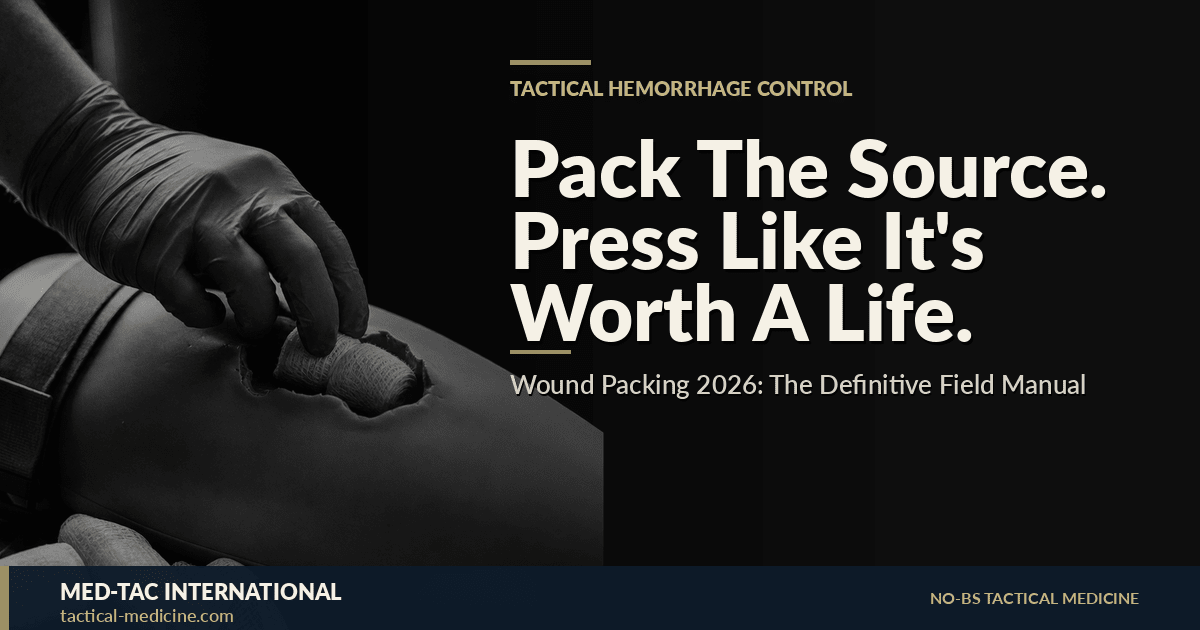 Wound Packing 2026: The Definitive Field Manual (TCCC-Aligned, Myth-Ki ...