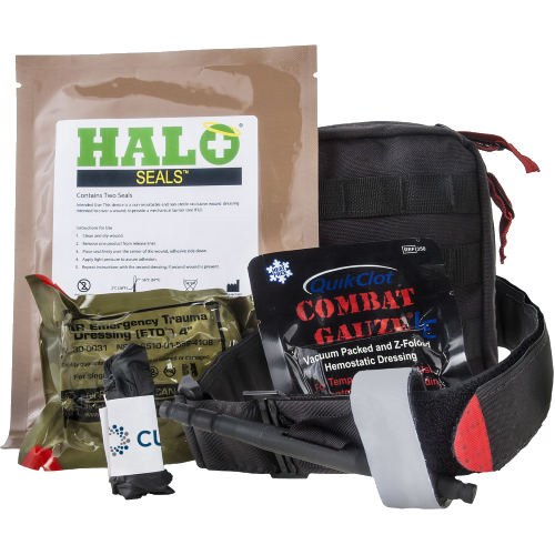 Individual first aid kits and responder configurations