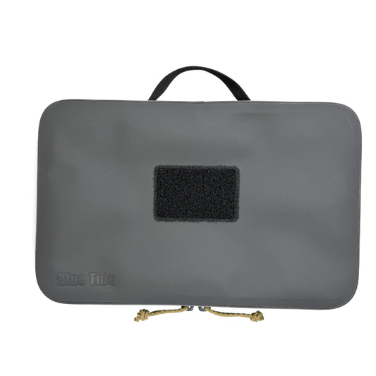 PFC Pouch exterior — 420D TPU shell with carry handle and front loop Velcro ID panel