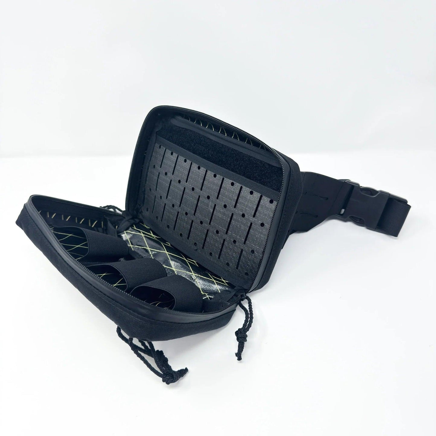 Medical Fanny Pack full system view configured with accessory pouches. Pouches and contents sold separately.