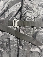 Lite Fighter Poleless Litter deployed flat showing three casualty securing straps and integrated side carry handles