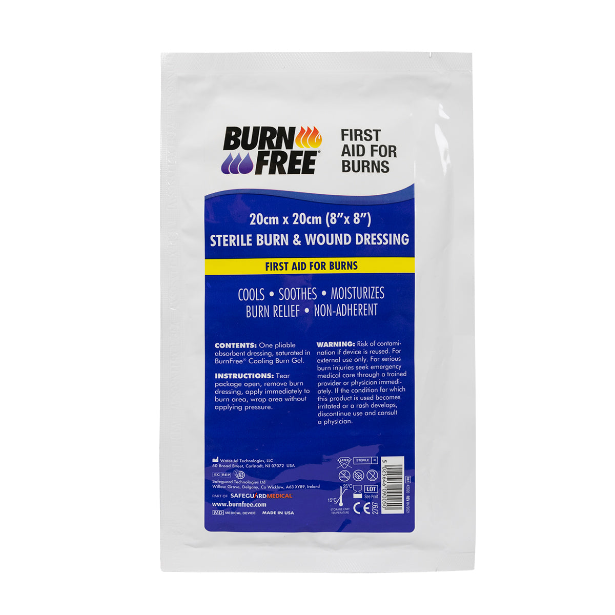 BurnFree Burn Dressing - 8" x 8" (Case of 30).