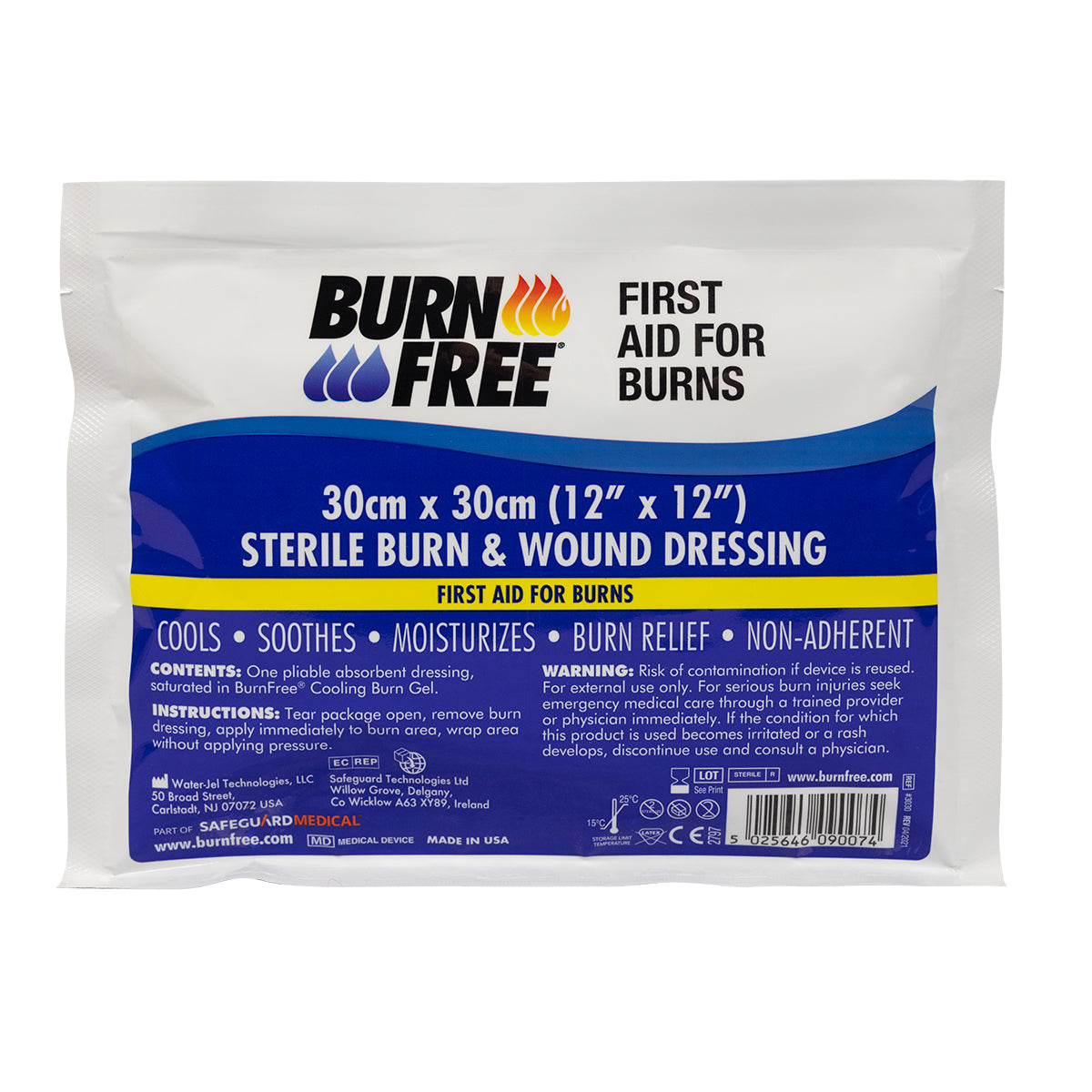 BurnFree Burn Dressing - 12" x 12" (Case of 20).