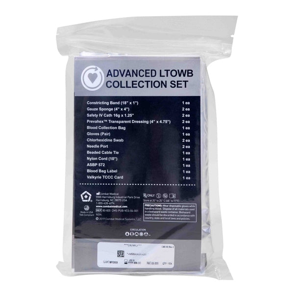 Advanced Low Titer Type - O Whole Blood (LTOWB) Collection Set - Safeguard Medical Online