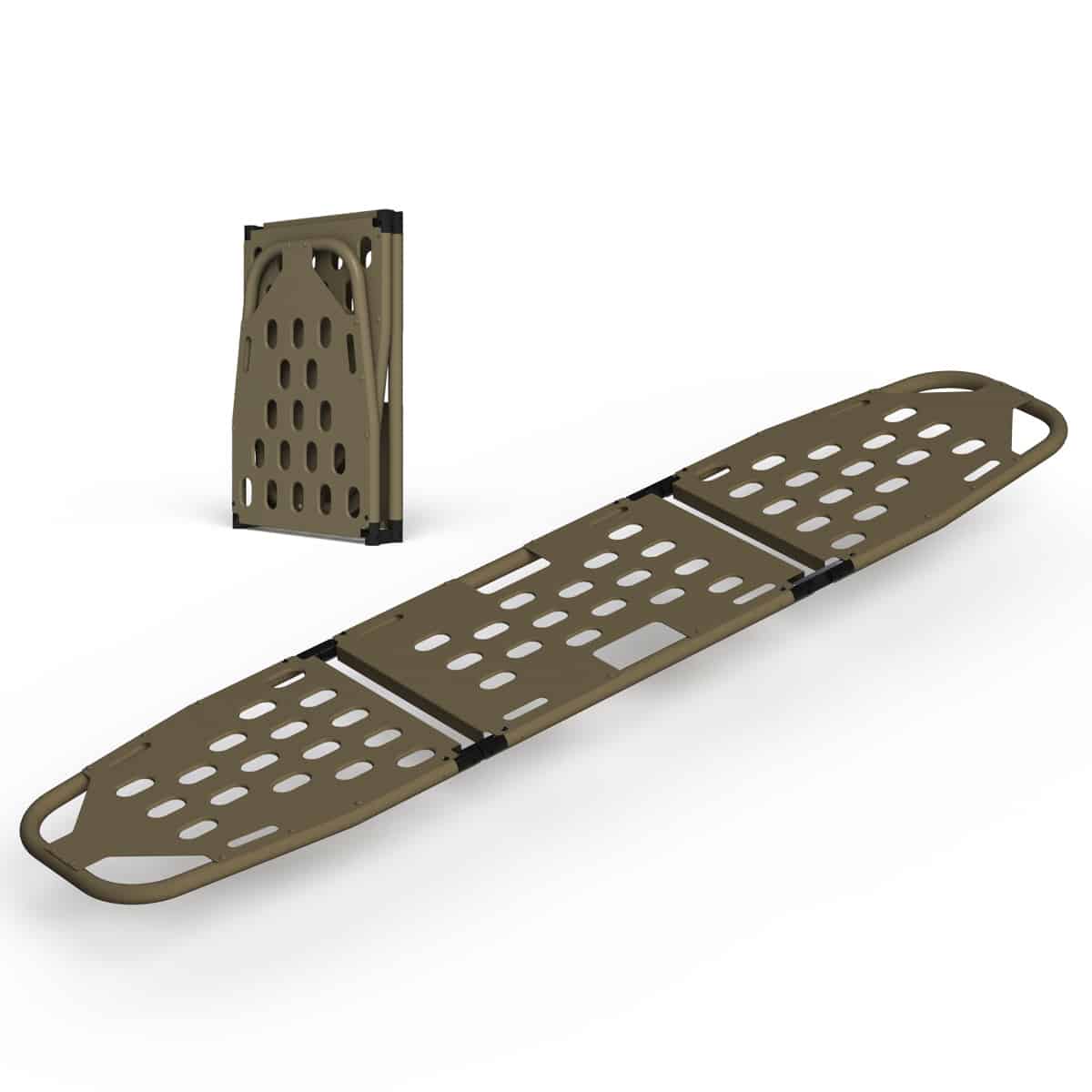 AllEvac™ Mantis Litter, Trifold Evacuation Board - Aluminum - Safeguard Medical