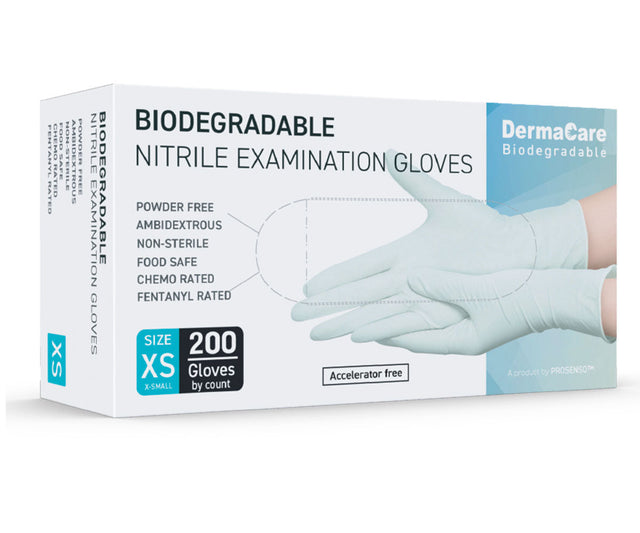 DermaCare Biodegradable Nitrile Examination Gloves - case of 2000 gloves MEDTECH Resource