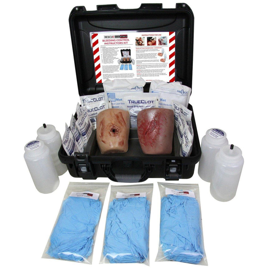 Bleeding Control Instructor's Kit w/GSW and LAC Trainer Trueclot