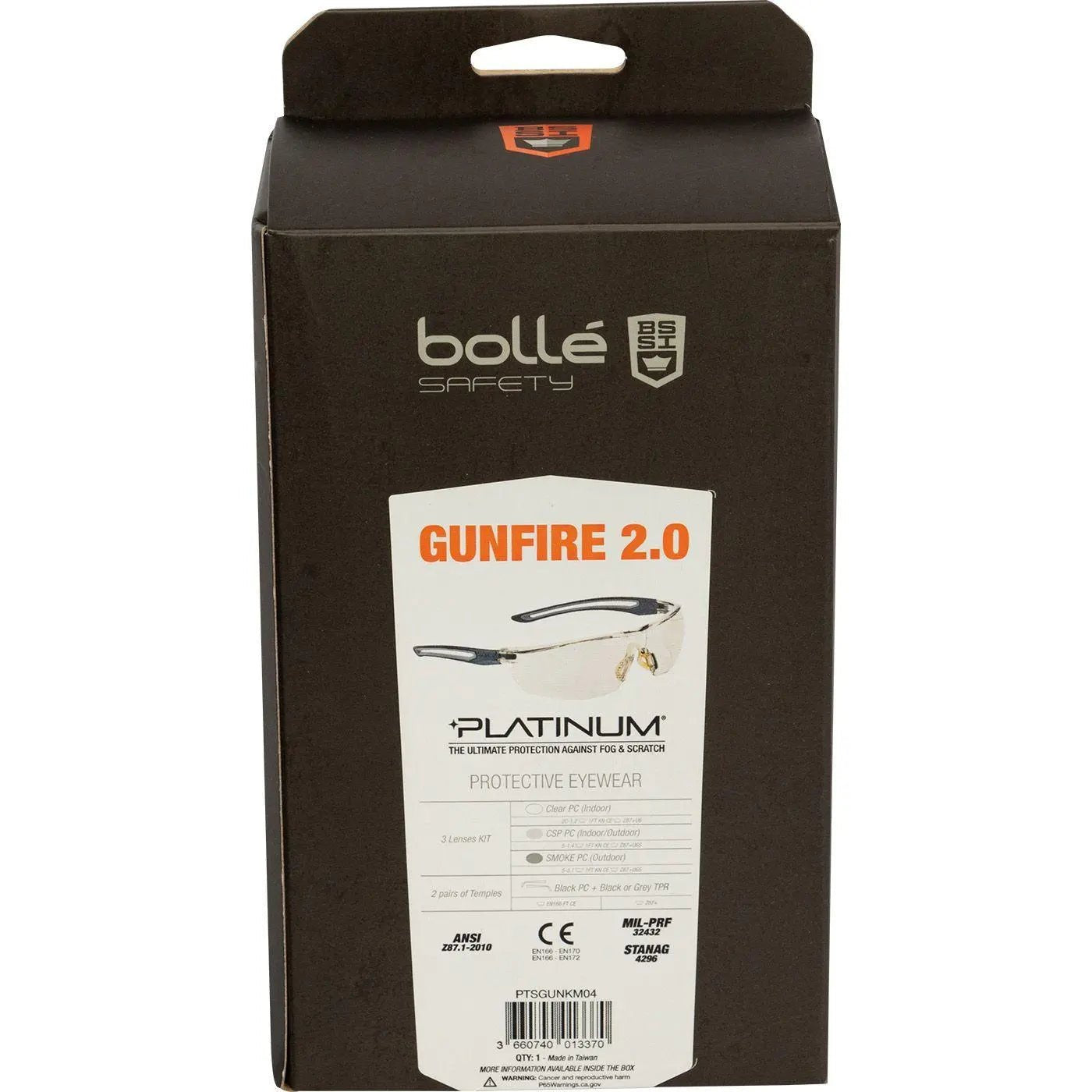 BOLLÉ GUNFIRE Tactical Glasses Kit - Bolle