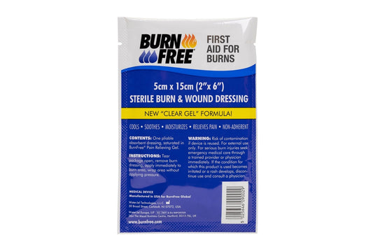 Burn Free™ Burn Dressing - 2" x 6" (Case of 60) - Safeguard Medical