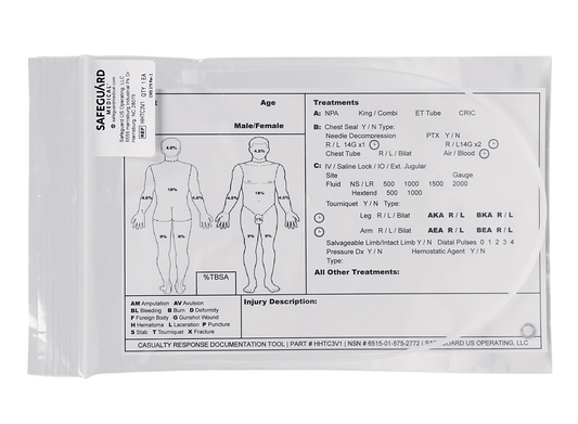 Casualty Card, Army - 4.25" x 6.5" - Safeguard Medical
