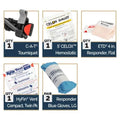 Every Day Carry (EDC) Concealment Fanny Pack & Medical Kit - Basic w/Celox Gauze / Gray
