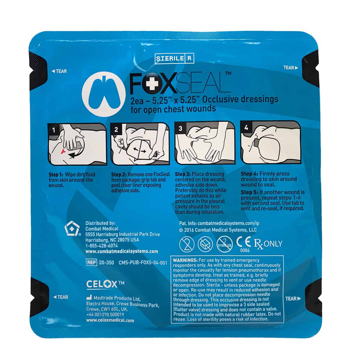 FOX Chest Seal - TWIN PACK