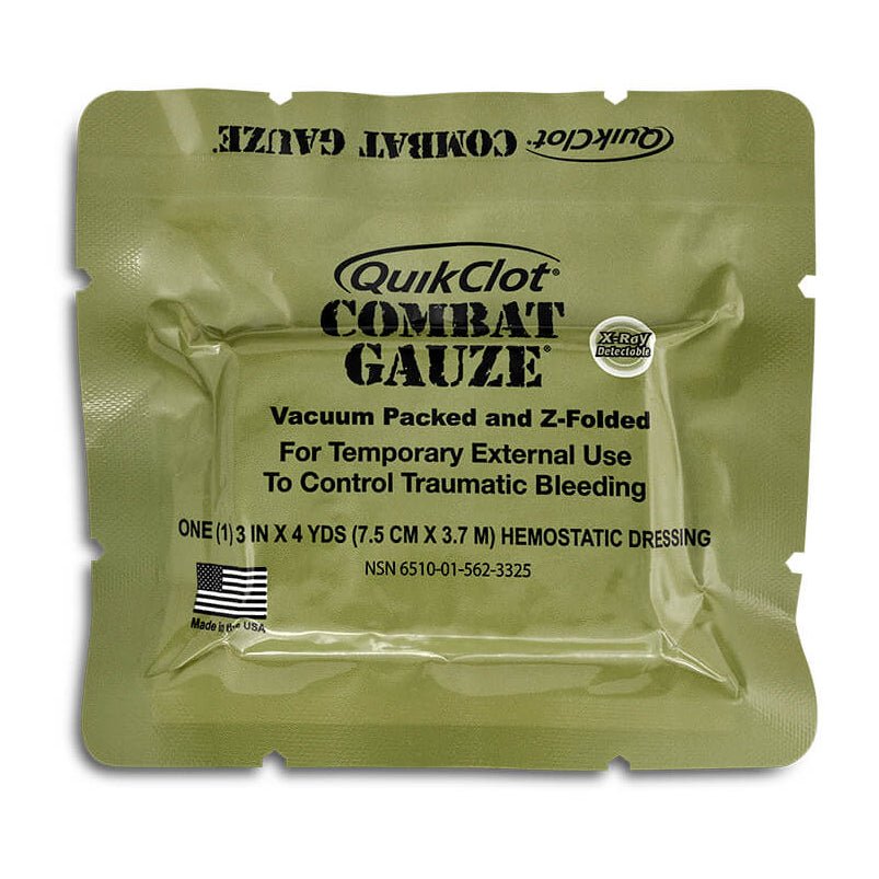 QuikClot Combat Gauze hemostatic agent