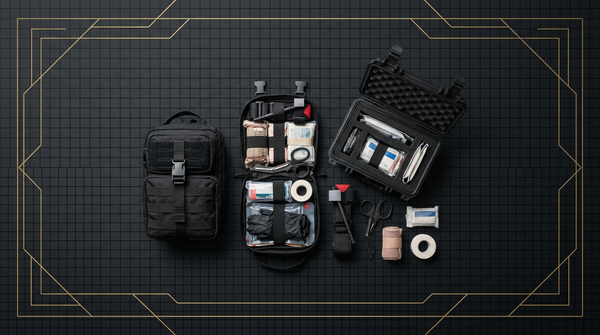 Ballistic trauma equipment layout for shooting range safety officers