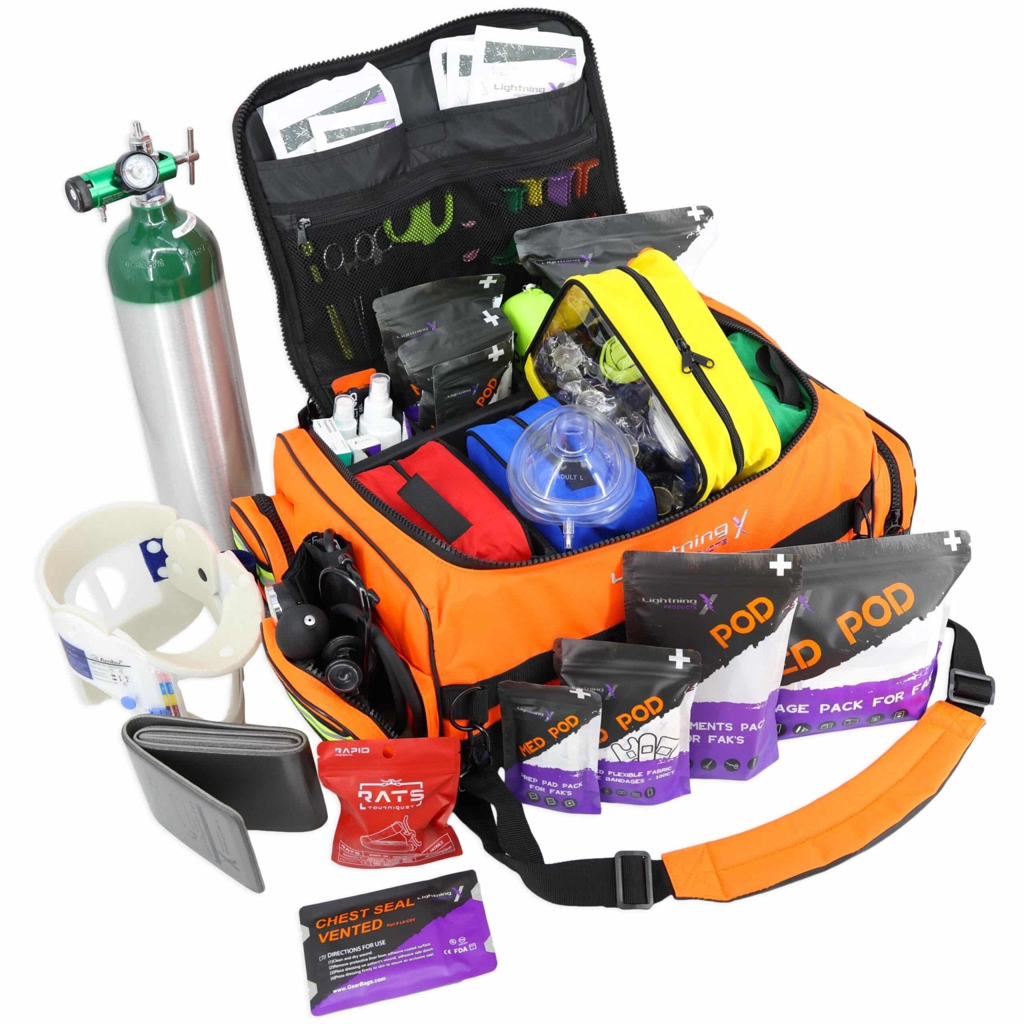 Lightning X Premium ALS Oxygen Trauma Kit - MED-TAC