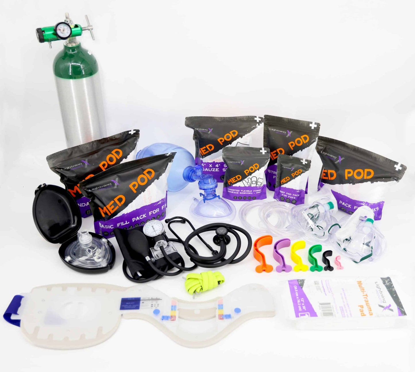 Lightning X Premium Modular ALS Oxygen Trauma Kit | MB65-SKD - Lightning X