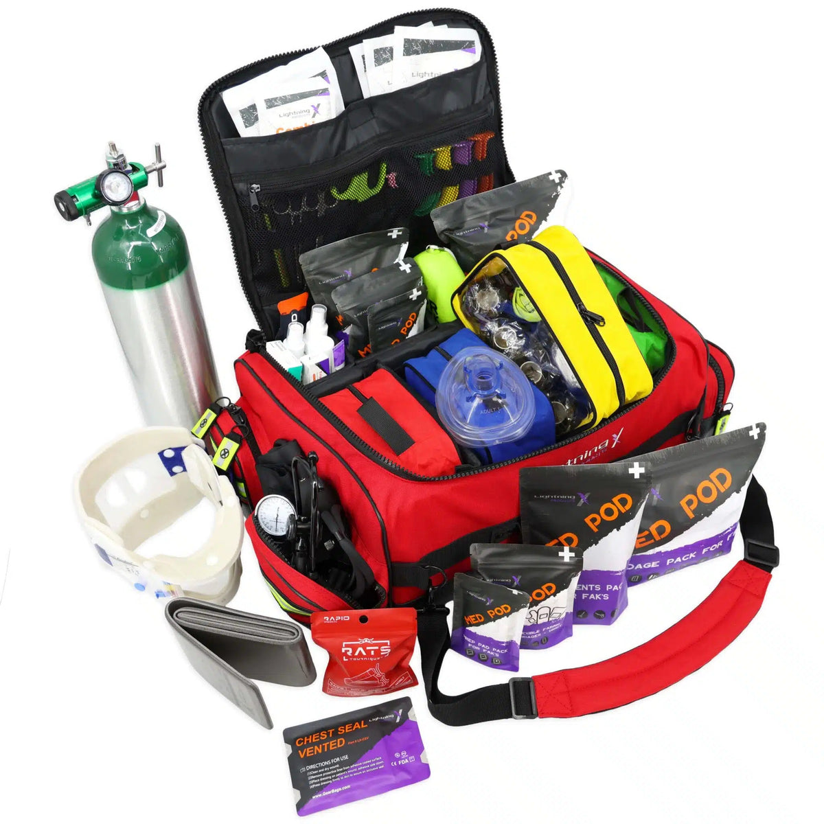 Lightning X Premium Modular ALS Oxygen Trauma Kit | MB65-SKD - Lightning X