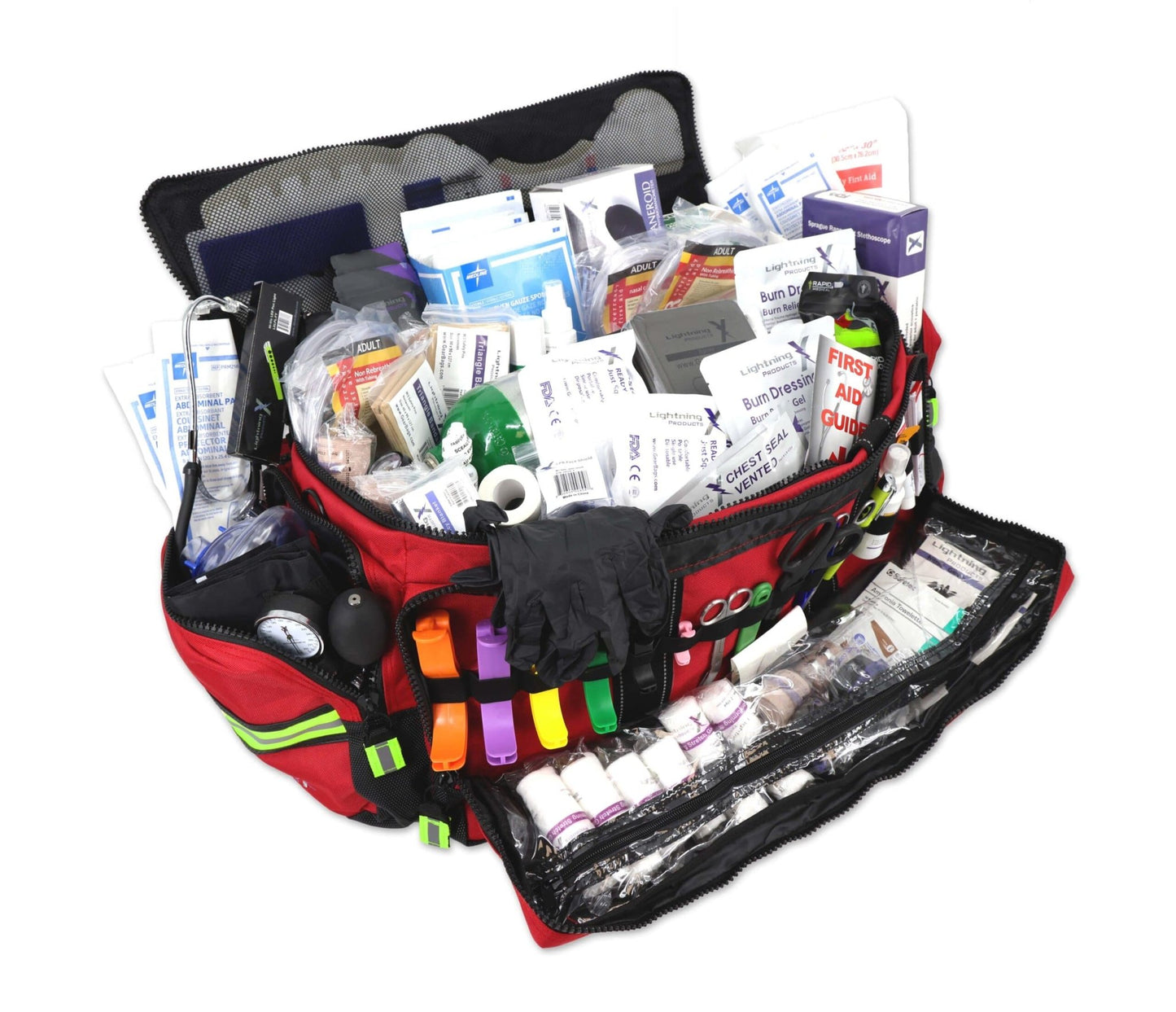 Lightning X Stocked Oxygen Trauma Duffle w/ Fill Kit D | MB50-SKD - Lightning X