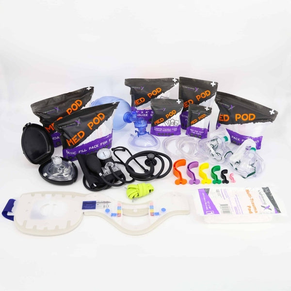 MED - TAC ALS Oxygen Trauma Backpack KIT w/Modular Pouch System - Lightning X