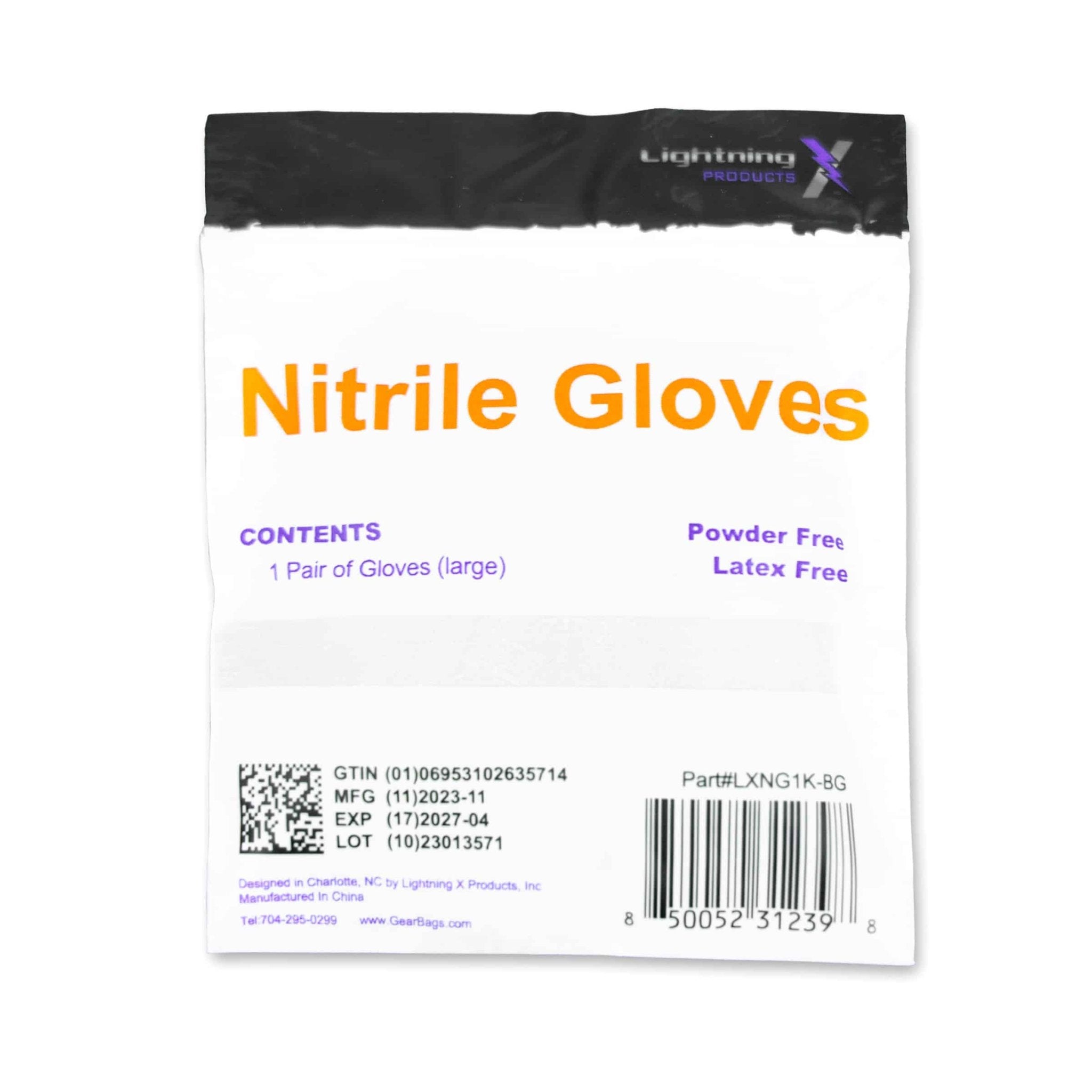Nitrile Exam Gloves | Individually Wrapped | Single Pair - MED - TAC International