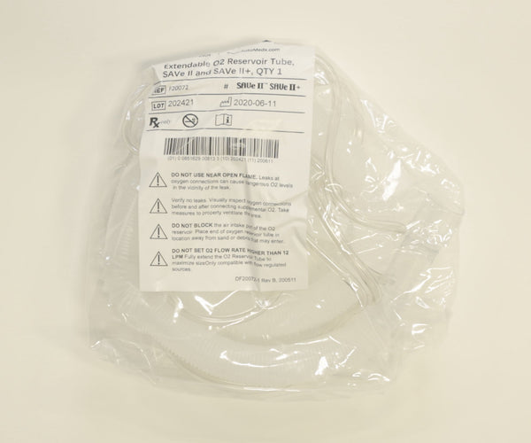 Oxygen Reservoir Tube (Box of 10) - Safeguard Medical Online