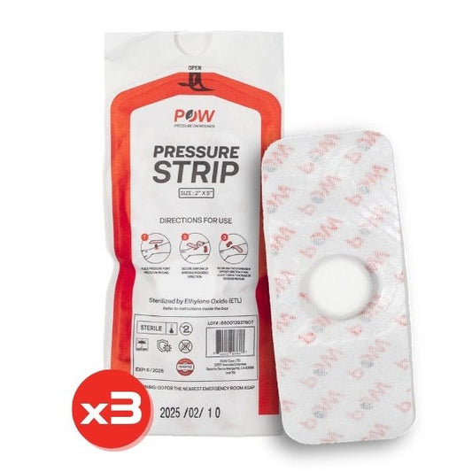 POW 2" × 5" Pressure Strips (3-Pack) - POW Pressure On Wounds
