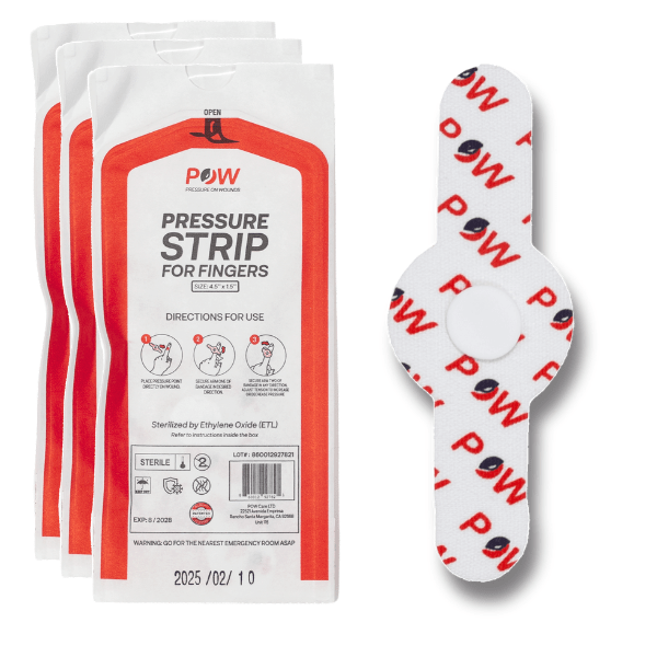 POW Pressure Strips for Fingers (3-Pack) - POW Pressure On Wounds