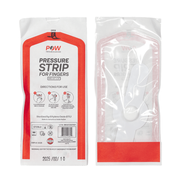 POW Pressure Strips for Fingers (3-Pack) - POW Pressure On Wounds
