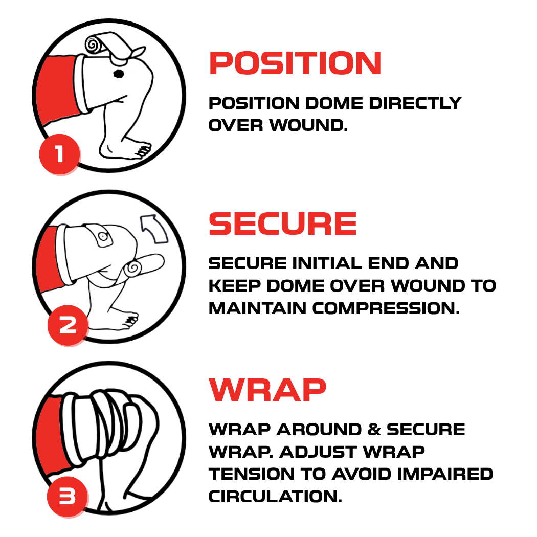 POW Pressure Wrap — Large 4" × 54" (Single) - POW Pressure On Wounds