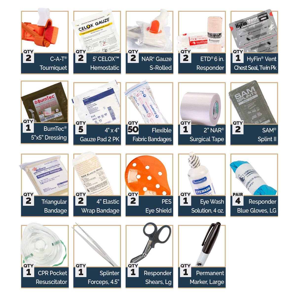 Range Trauma Kit (Hard Case) - North American Rescue