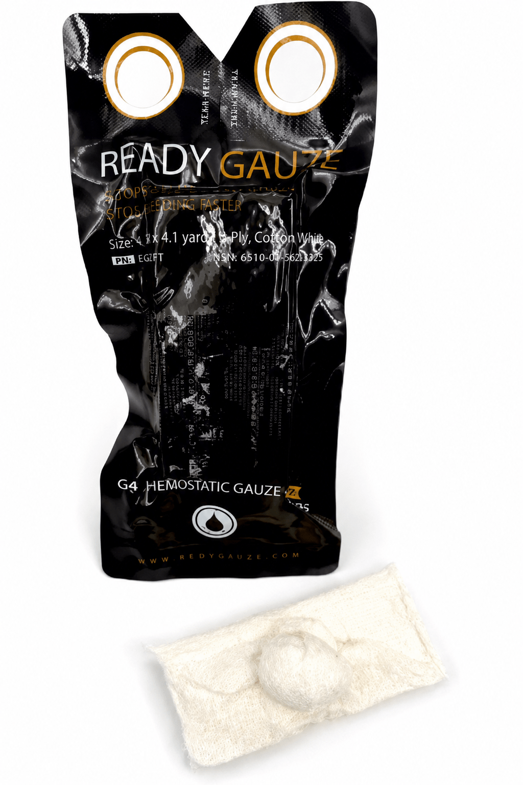 Ready Gauze™ Compact Z-Fold Gauze with Surgrip™ Packaging and Ready Ball - 6:8 Medical Solutions