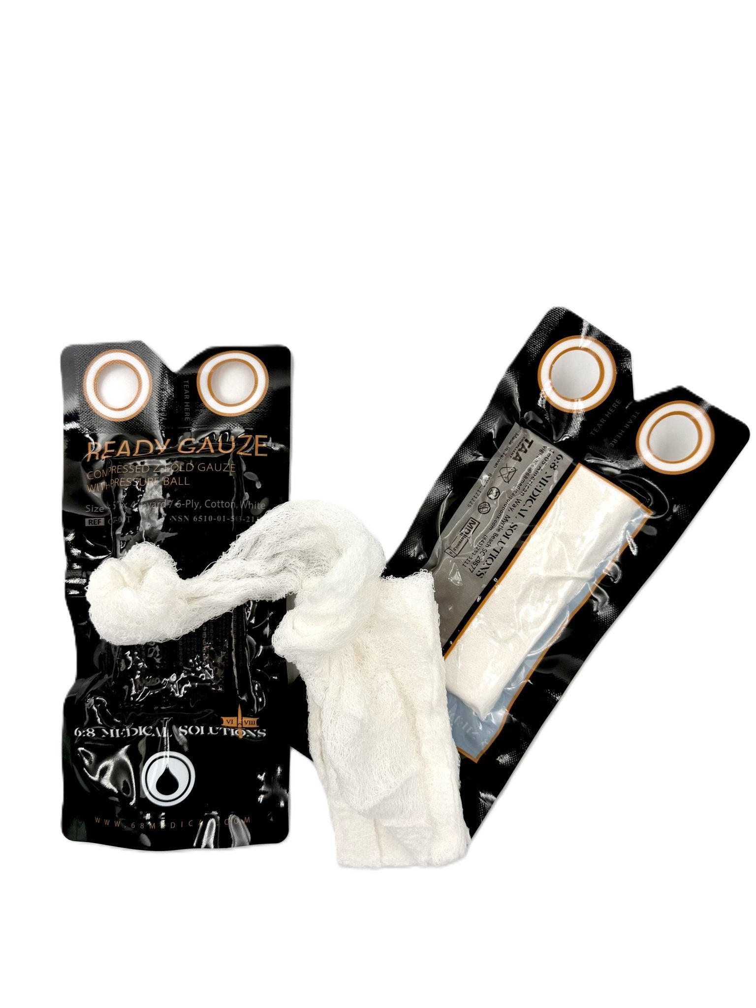 Ready Gauze Compact Z-Fold w/Surgrip - Wound - MED-TAC