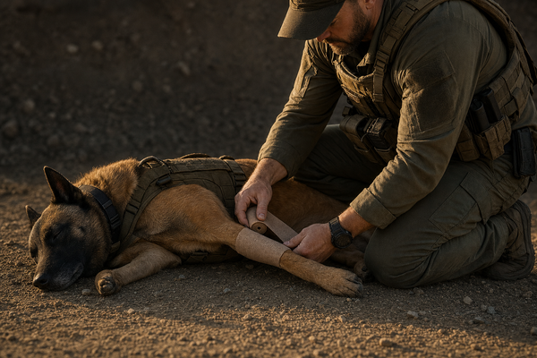 K9 working dog hemorrhage control - canine tourniquet article hero