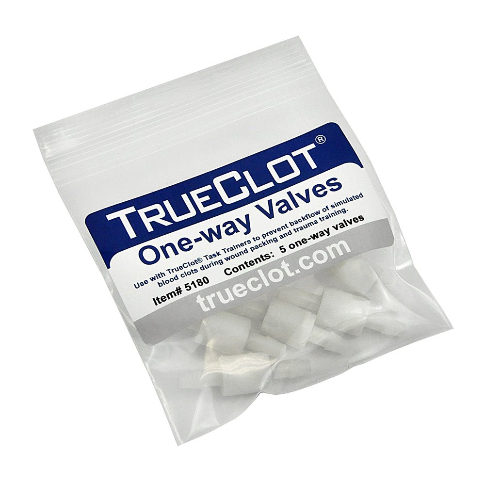 TrueClot One-Way Valves for Task Trainers (5-Pack) - TrueClot